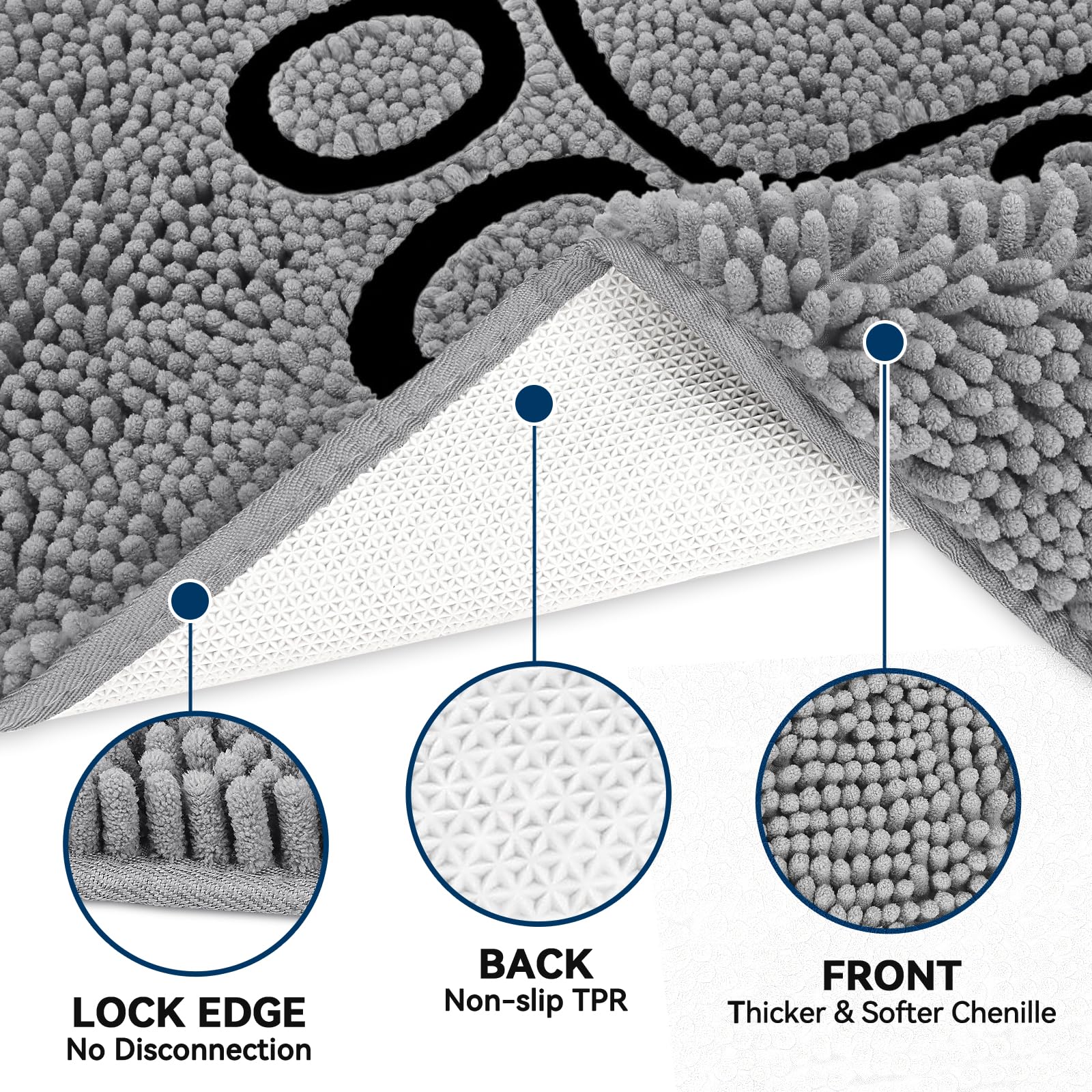 Amazon.com : Bcoimo Super Absorbent Dog Door Mat, 30